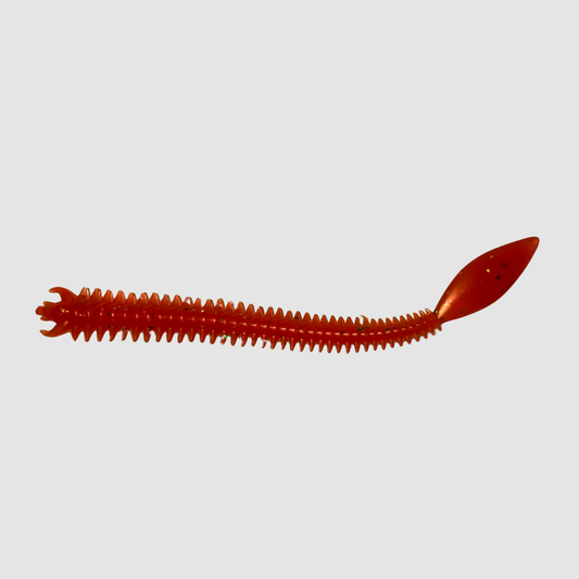 7" Deep Diving Sandworm Jig for Striped Bass, Fluke & Weakfish | Includes 5 Replacement Worms