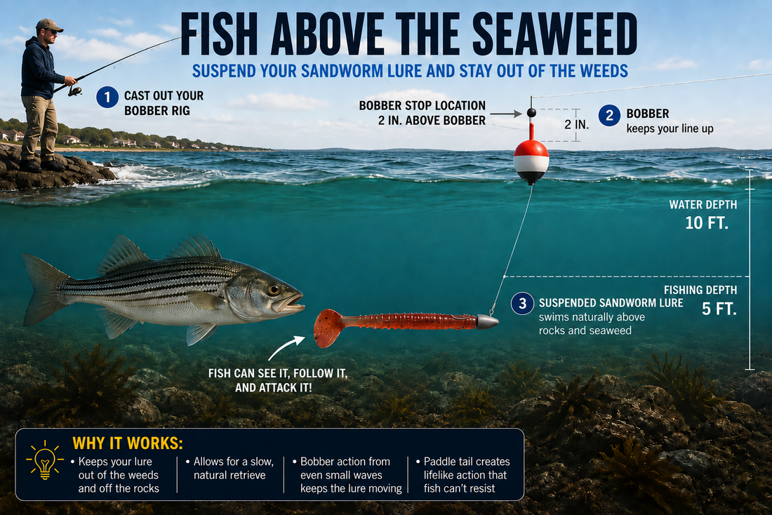Fishing From Shore - Technique to Stop Getting Snagged and Reeling In Seaweed