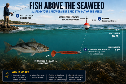 Fishing From Shore - Technique to Stop Getting Snagged and Reeling In Seaweed