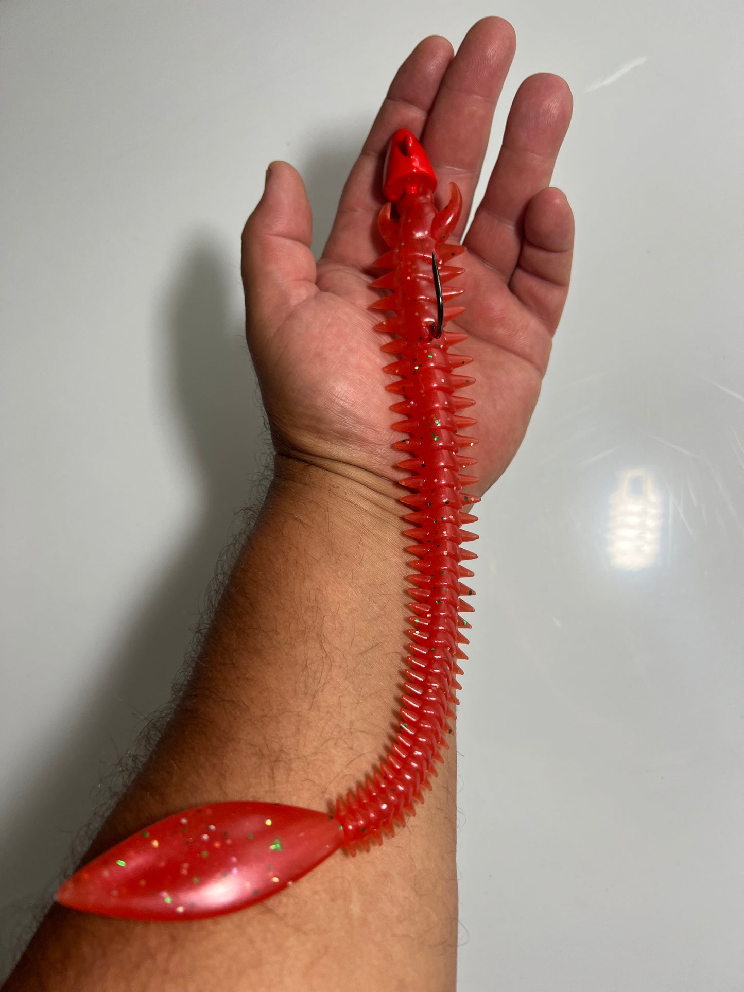11" Jumbo Sandworm Jig - Soft Plastic Bait for Saltwater