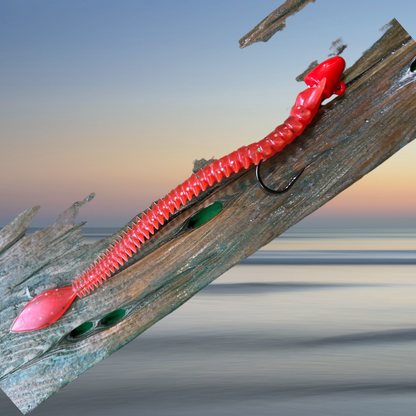11" Jumbo Sandworm Jig - Soft Plastic Bait for Saltwater