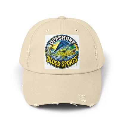 Mahi Mahi- Offshore Blood Sports Distressed Baseball Cap
