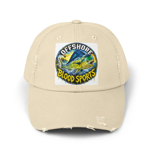 Mahi Mahi- Offshore Blood Sports Distressed Baseball Cap