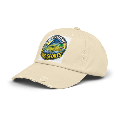 Mahi Mahi- Offshore Blood Sports Distressed Baseball Cap