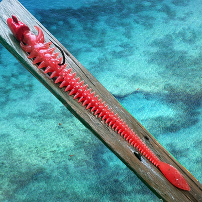 11" Jumbo Sandworm Jig - Soft Plastic Bait for Saltwater
