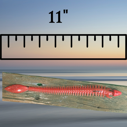 11" Jumbo Sandworm Jig - Soft Plastic Bait for Saltwater